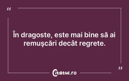 ÃŽn dragoste, este mai bine să ai remuÅ... ÃŽn dragoste, este mai bine să ai remuÅ...