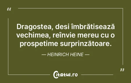 Dragostea, deși îmbrățișează vechi... Dragostea, deși îmbrățișează vechi...