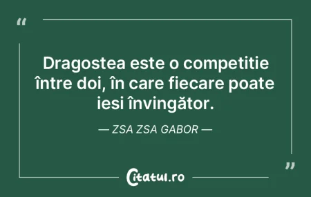 Dragostea este o competiție între doi,... Dragostea este o competiție între doi,...