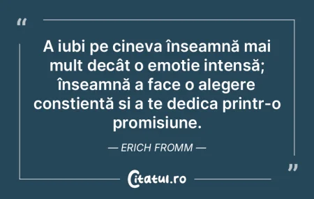 A iubi pe cineva înseamnă mai mult dec... A iubi pe cineva înseamnă mai mult dec...