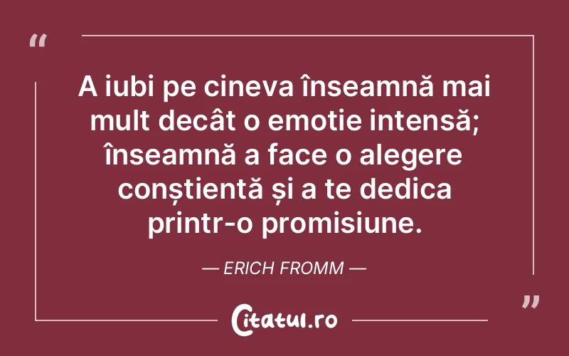 Citat Erich Fromm - citate dragoste