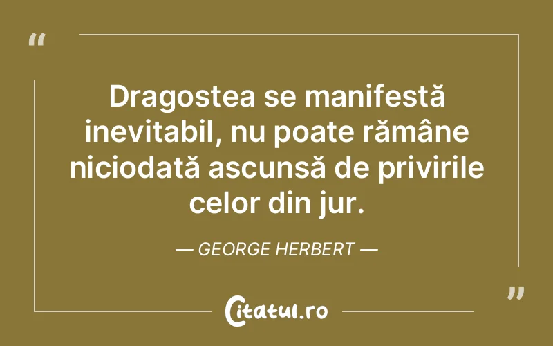 Citat George Herbert - citate dragoste