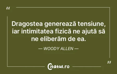 Dragostea generează tensiune, iar intim... Dragostea generează tensiune, iar intim...