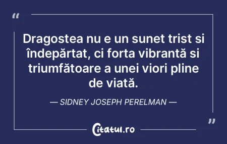 Dragostea nu e un sunet trist și îndep... Dragostea nu e un sunet trist și îndep...