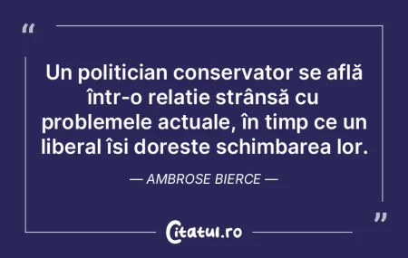 Un politician conservator se află într...