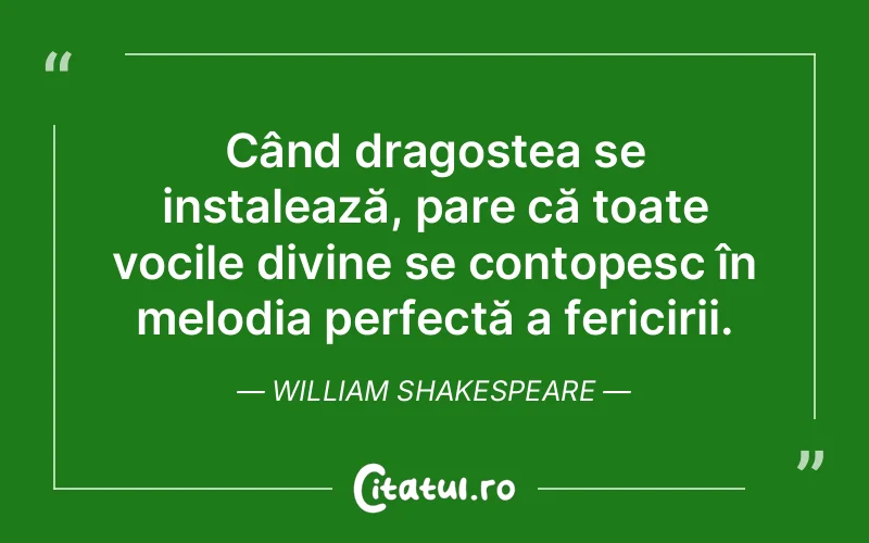 Citat William Shakespeare - citate dragoste