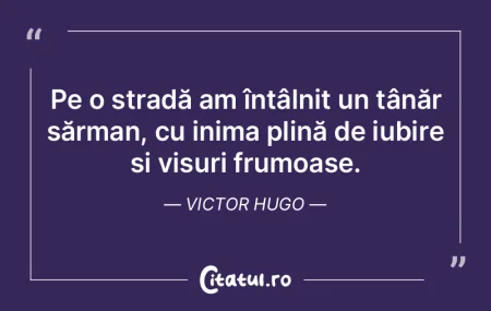 Pe o stradă am întâlnit un tânăr s�...