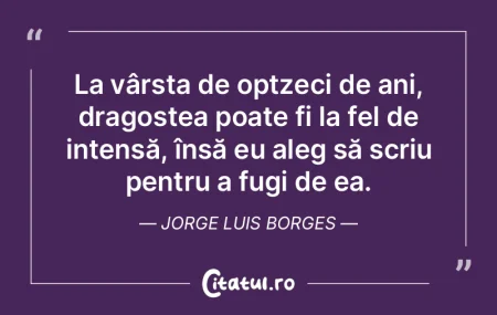 La vârsta de optzeci de ani, dragostea ...