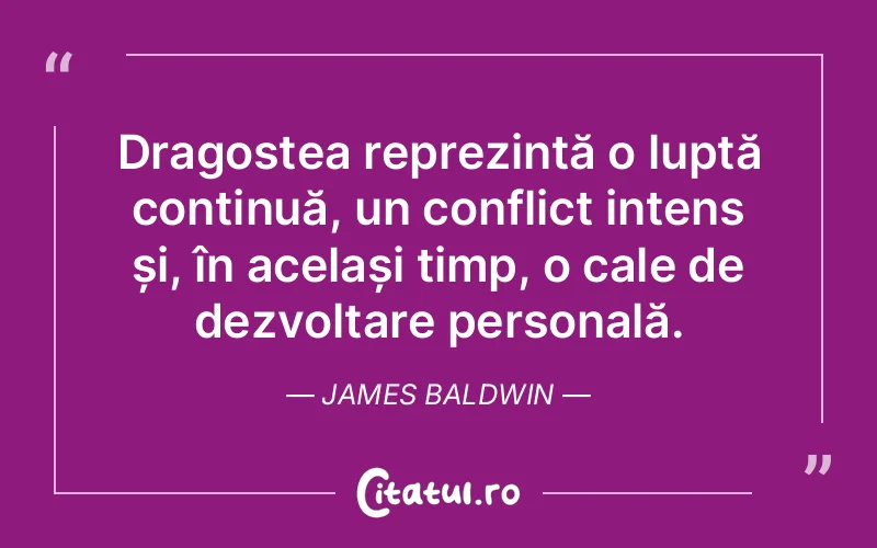 Citat James Baldwin - citate dragoste
