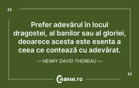 Prefer adevărul în locul dragostei, al...