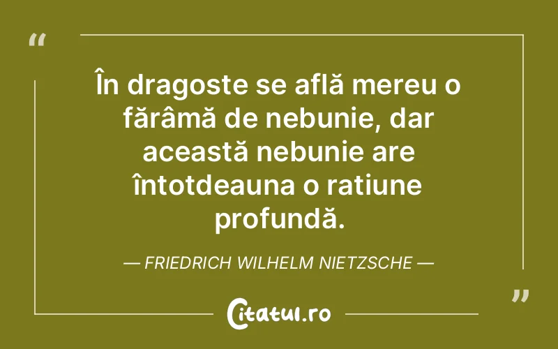 Citat Friedrich Wilhelm Nietzsche - citate dragoste
