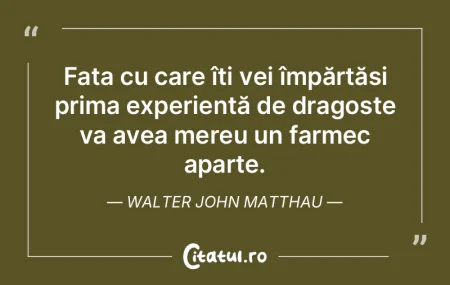 Fata cu care îți vei împărtăși pri...