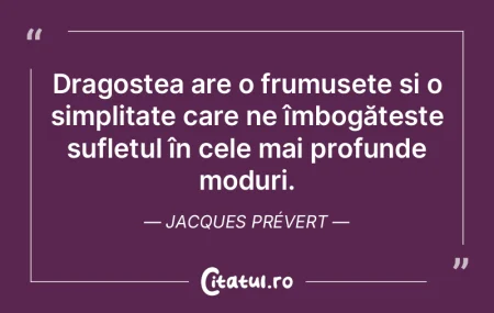 Dragostea are o frumusețe și o simplit...