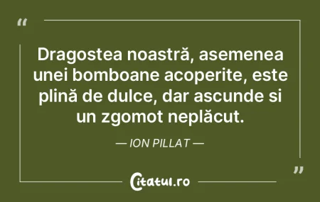 Dragostea noastră, asemenea unei bomboa...