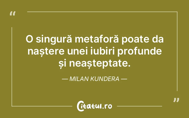 Citat Milan Kundera - citate dragoste