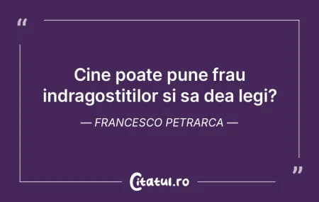 Cine poate pune frau indragostitilor si ...