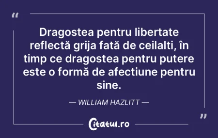 Dragostea pentru libertate reflectă gri...