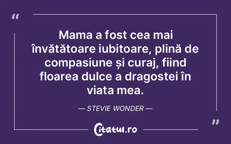 Citat Stevie Wonder - citate dragoste