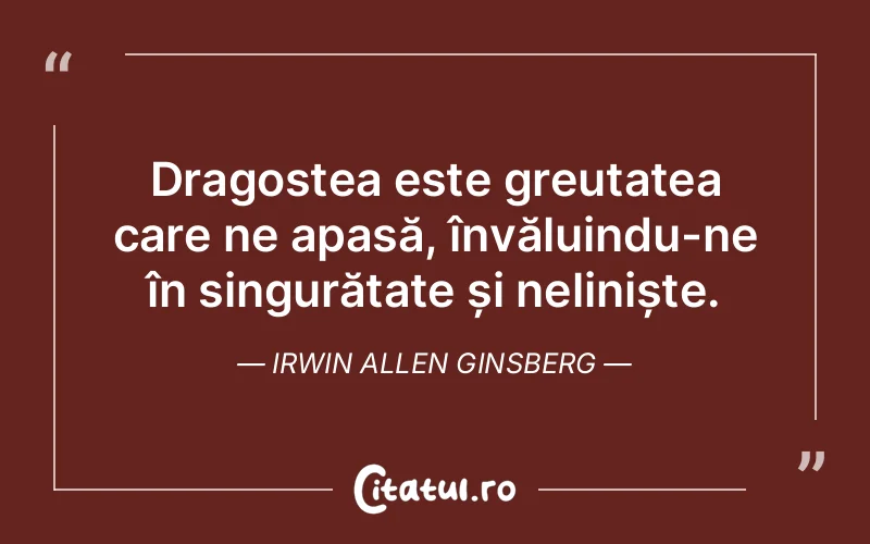 Citat Irwin Allen Ginsberg - citate dragoste