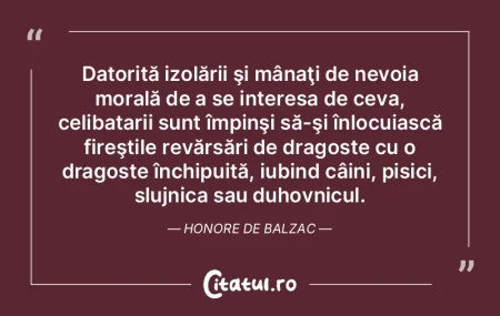 Datorită izolării şi mânaţi de nevo... Datorită izolării şi mânaţi de nevo...