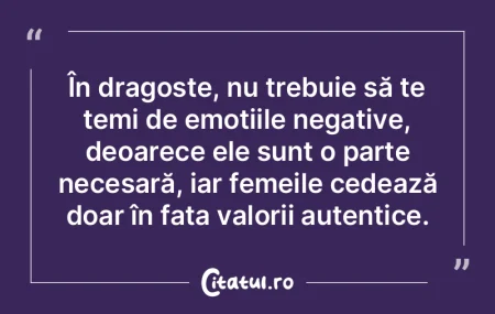 În dragoste, nu trebuie să te temi de ... În dragoste, nu trebuie să te temi de ...
