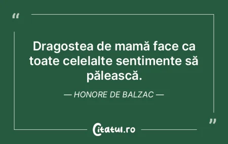 Dragostea de mamă face ca toate celelal...