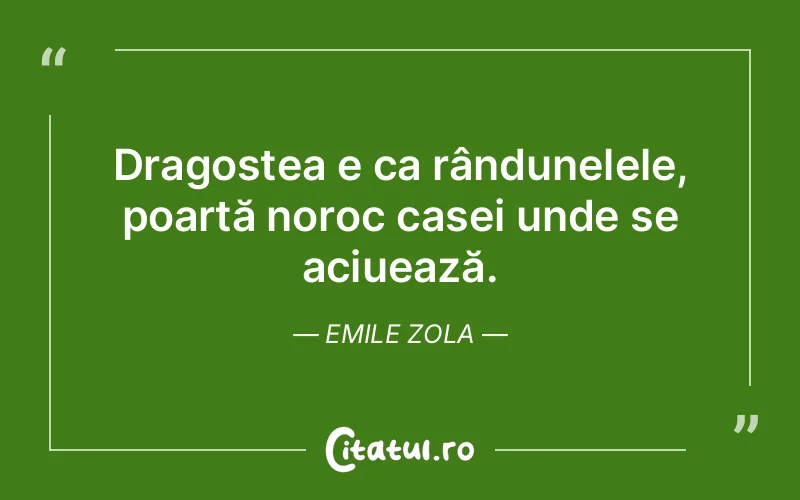 Citat Emile Zola - citate dragoste