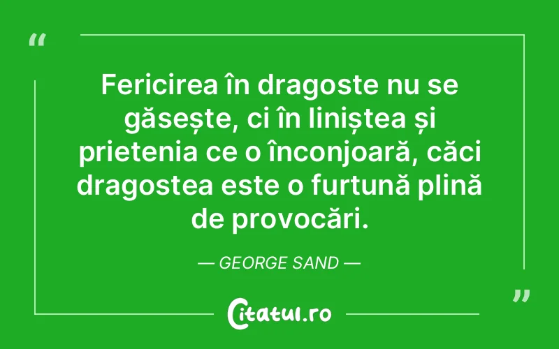 Citat George Sand - citate dragoste