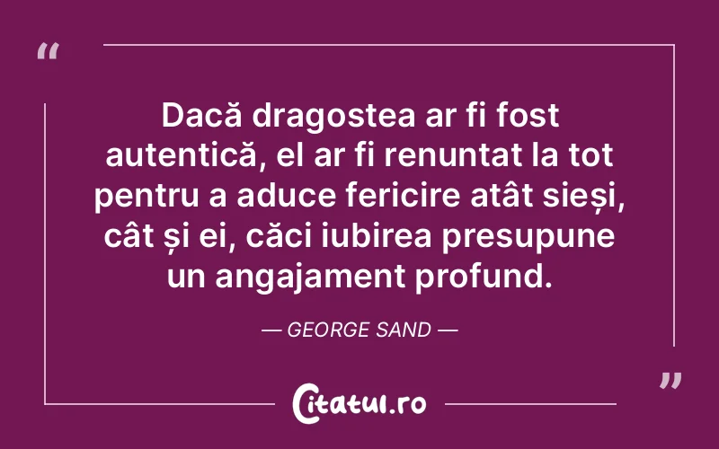 Citat George Sand - citate dragoste