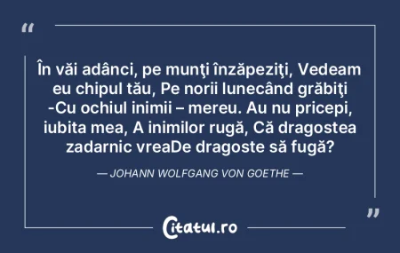 În văi adânci, pe munţi înzăpeziţ...