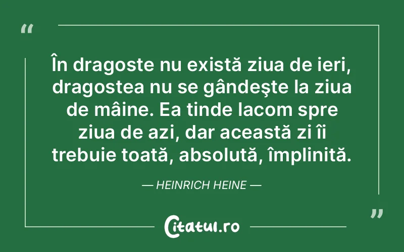 Citat Heinrich Heine - citate dragoste