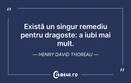 Există un singur remediu pentru dragost...