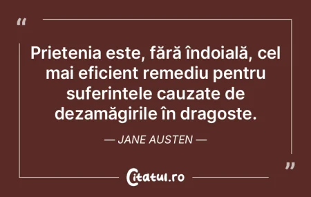 Prietenia este, fără îndoială, cel m...