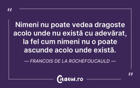 Nimeni nu poate vedea dragoste acolo und...