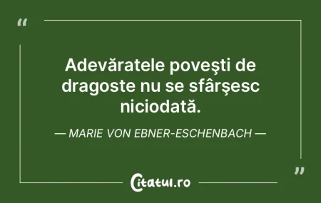 Adevăratele poveşti de dragoste nu se ...