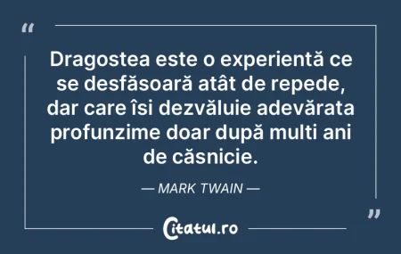 Dragostea este o experiență ce se desf...
