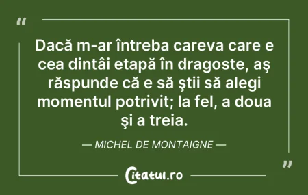 Dacă m-ar întreba careva care e cea di...
