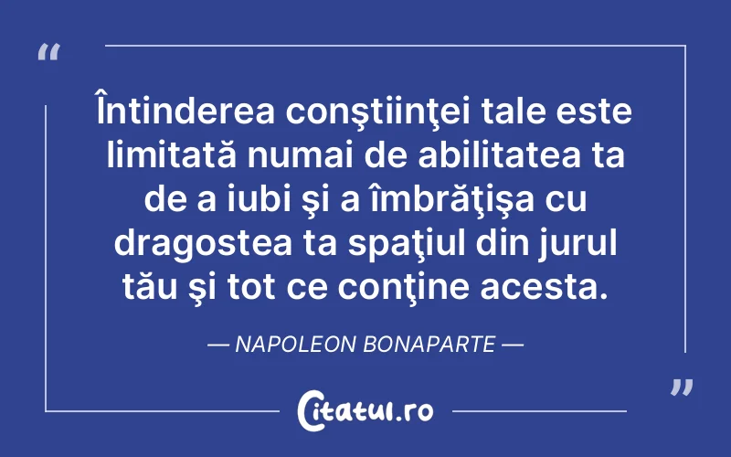 Citat Napoleon Bonaparte - citate dragoste