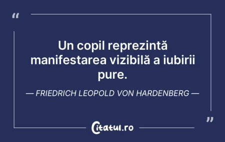 Un copil reprezintă manifestarea vizibi...