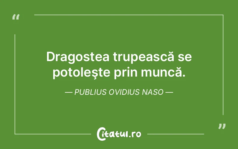 Citat Publius Ovidius Naso - citate dragoste
