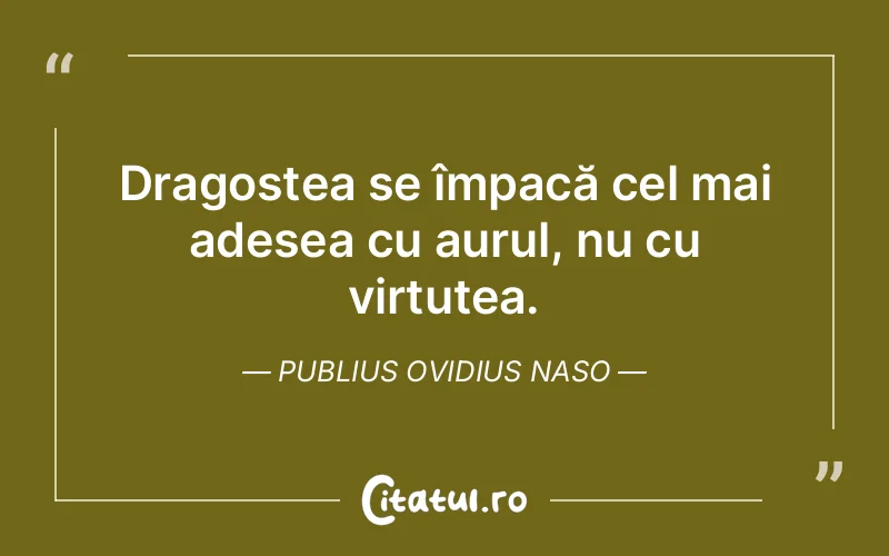 Citat Publius Ovidius Naso - citate dragoste