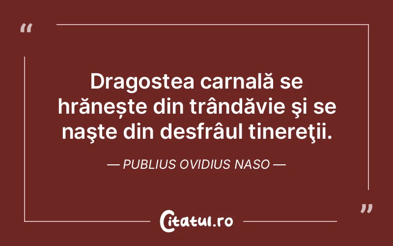 Citat Publius Ovidius Naso - citate dragoste