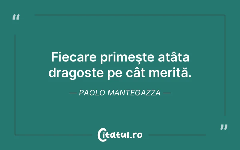 Citat Paolo Mantegazza - citate dragoste