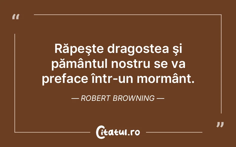 Citat Robert Browning - citate dragoste