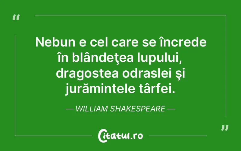 Citat William Shakespeare - citate dragoste
