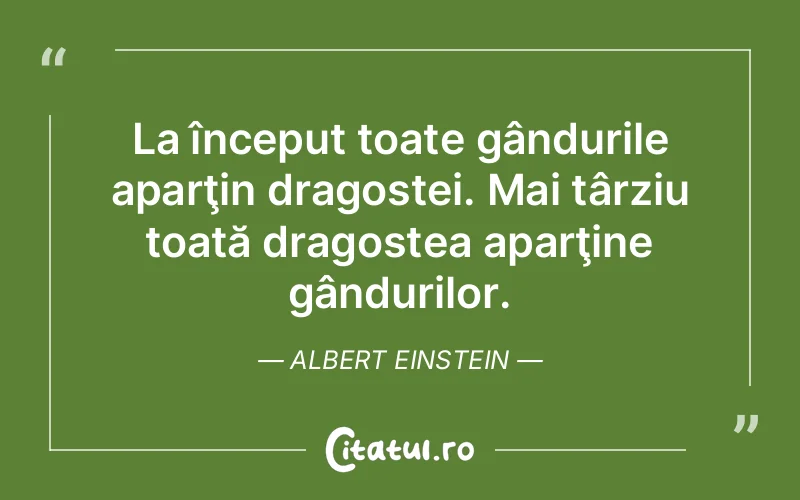 Citat Albert Einstein - citate dragoste