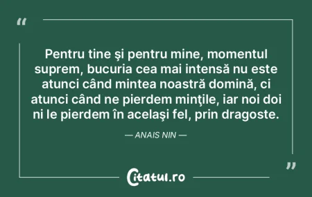 Pentru tine şi pentru mine, momentul su...