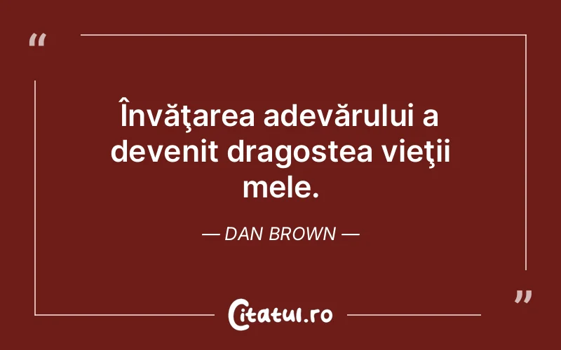 Citat Dan Brown - citate dragoste