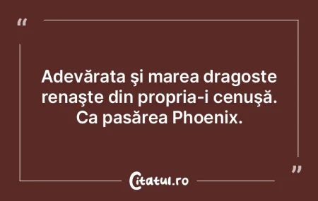 Adevărata şi marea dragoste renaşte d...