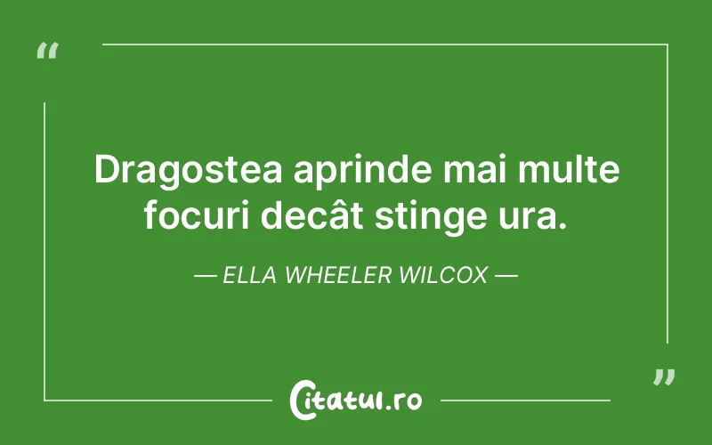 Citat Ella Wheeler Wilcox - citate dragoste